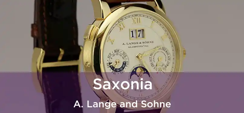  Saxonia A. Lange and Sohne